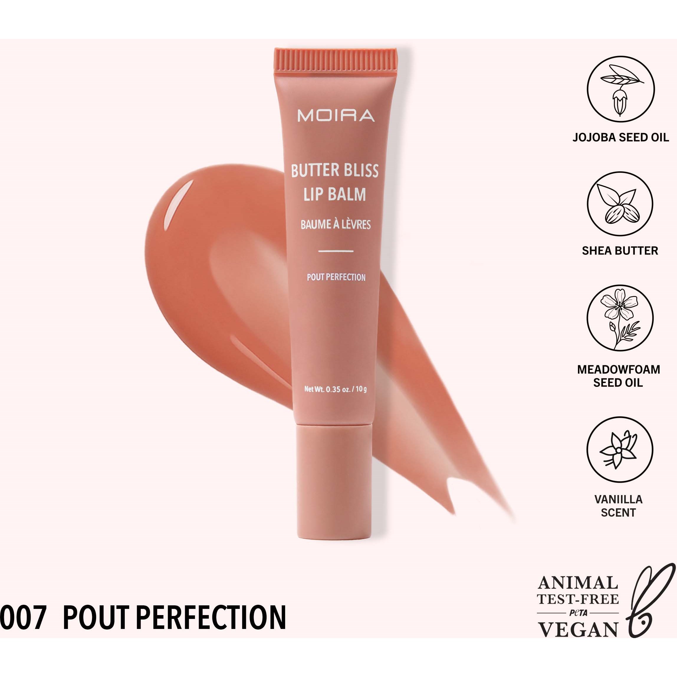 Alternativ bild 1 för Moira Butter Bliss Lip Balm 007 Pout Perfection 10 ml