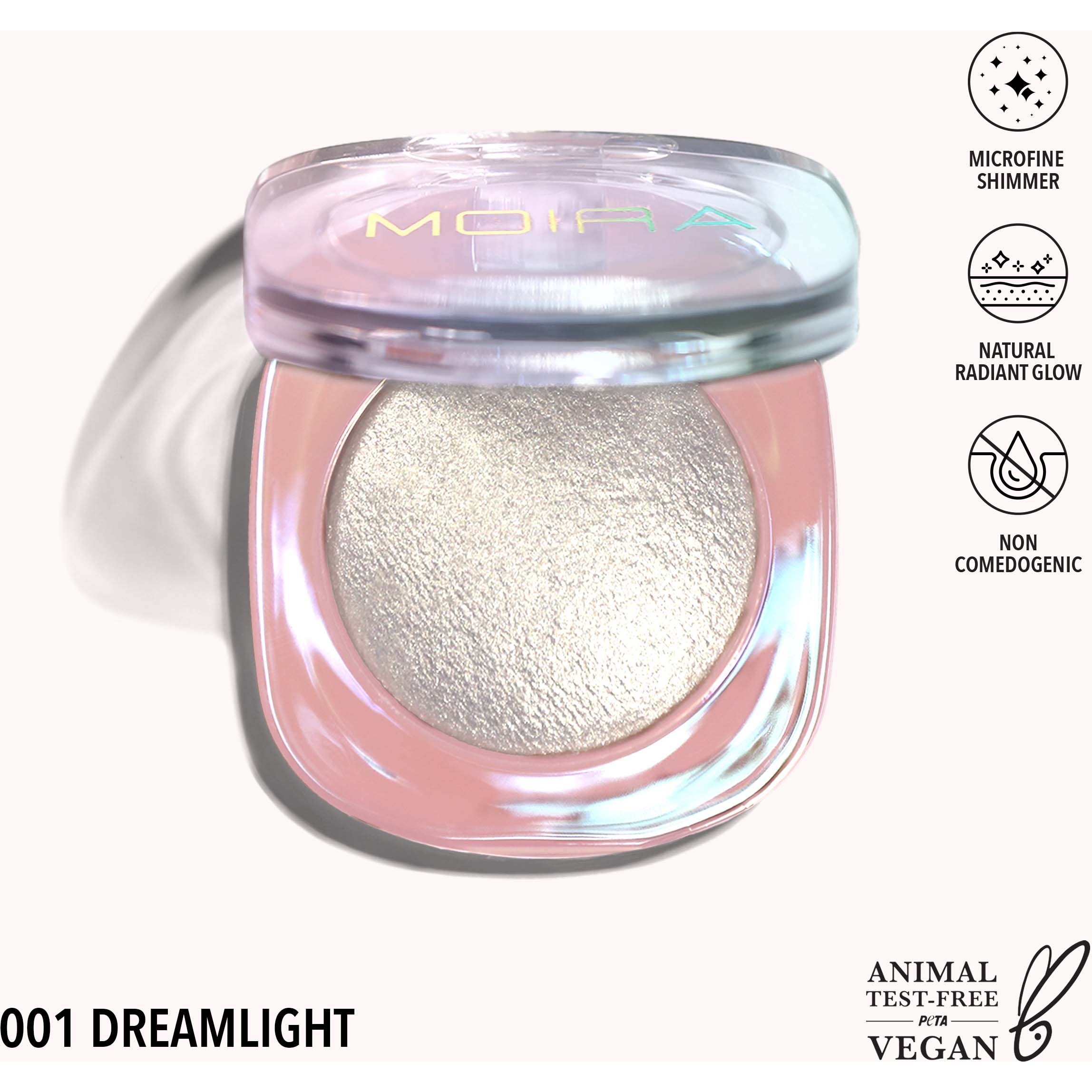 Alternativ bild 1 för Moira Dreamlight Highlighter 001 Dreamlite 3 g