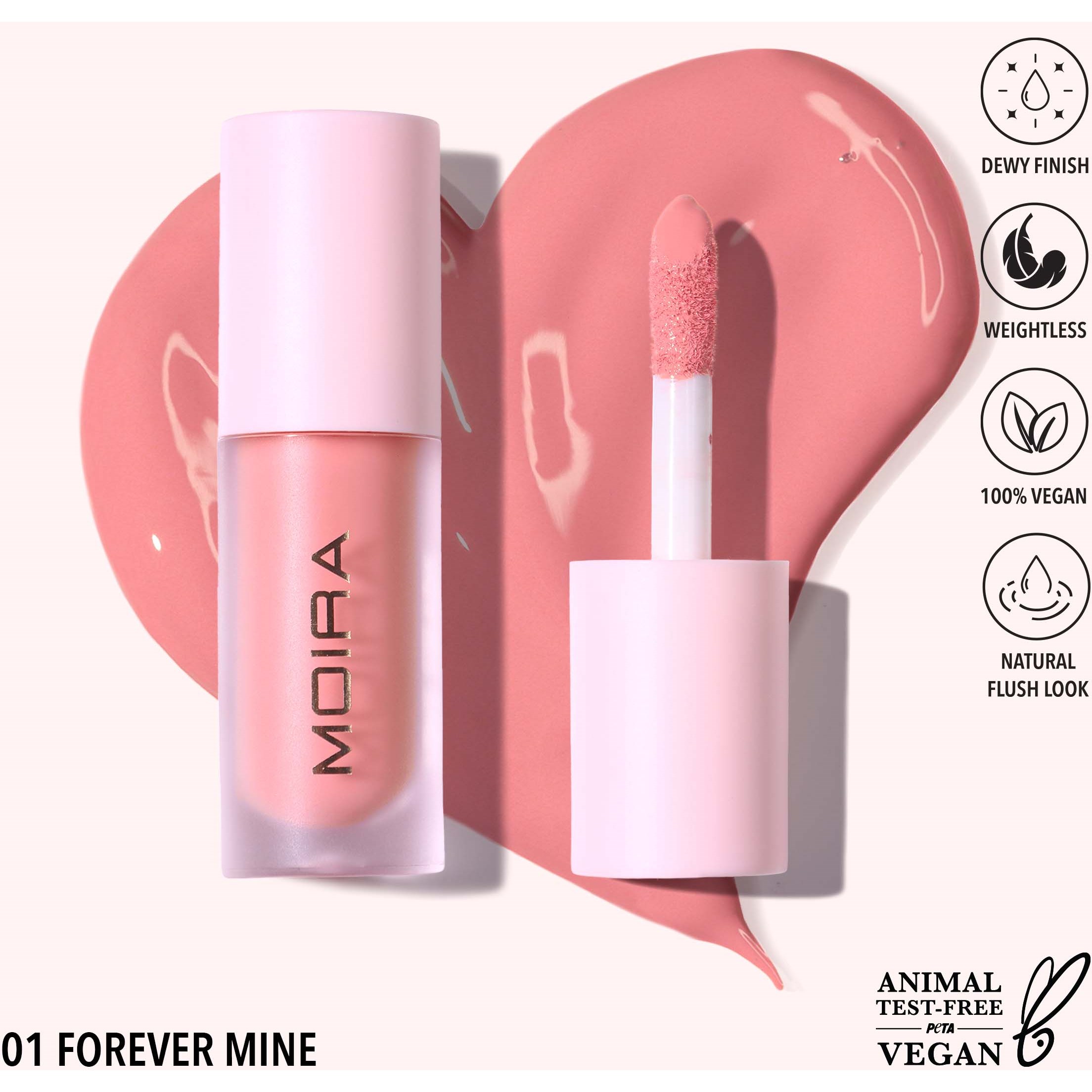 Alternativ bild 1 för Moira Love Steady Liquid Blush 001 Forever Mine 4,9 g