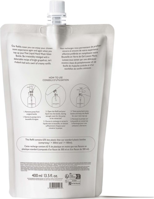 Molton Brown Delicious Rhubarb & Rose Fine Liquid Hand Wash Refill 400 ml