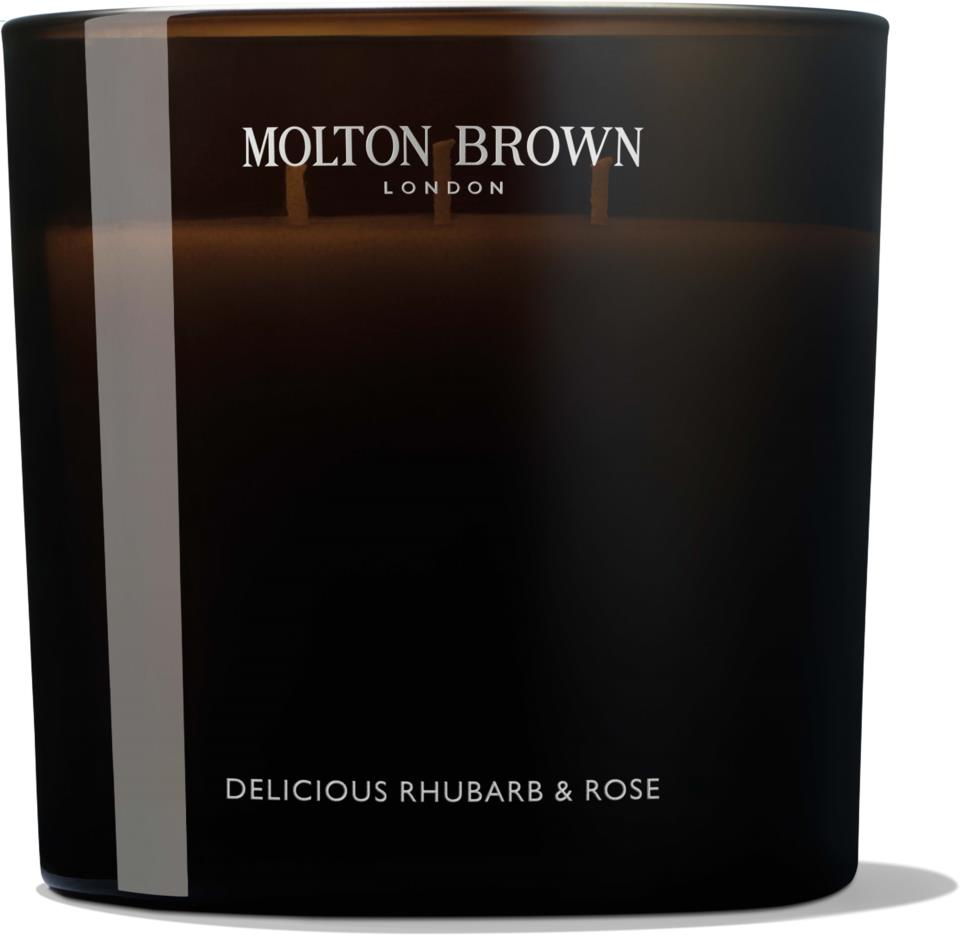 Molton Brown Delicious Rhubarb & Rose Luxury Scented Candle 600 g