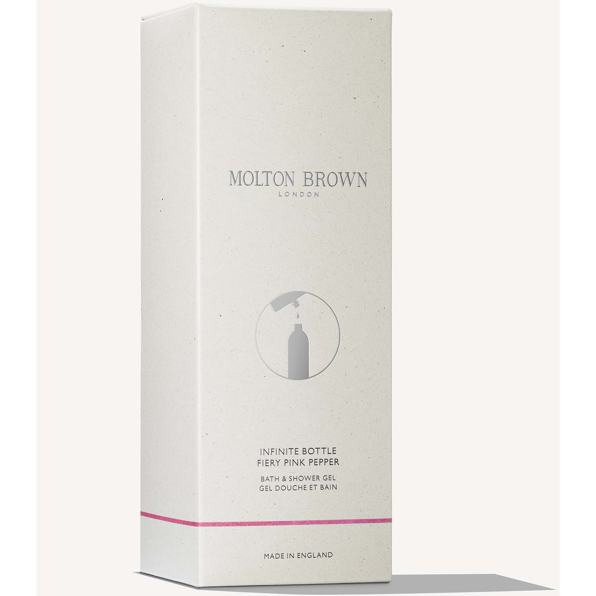 Alternativ bild 1 för Molton Brown Infinite Bottle Fiery Pink Pepper Bath & Shower Gel 400 m