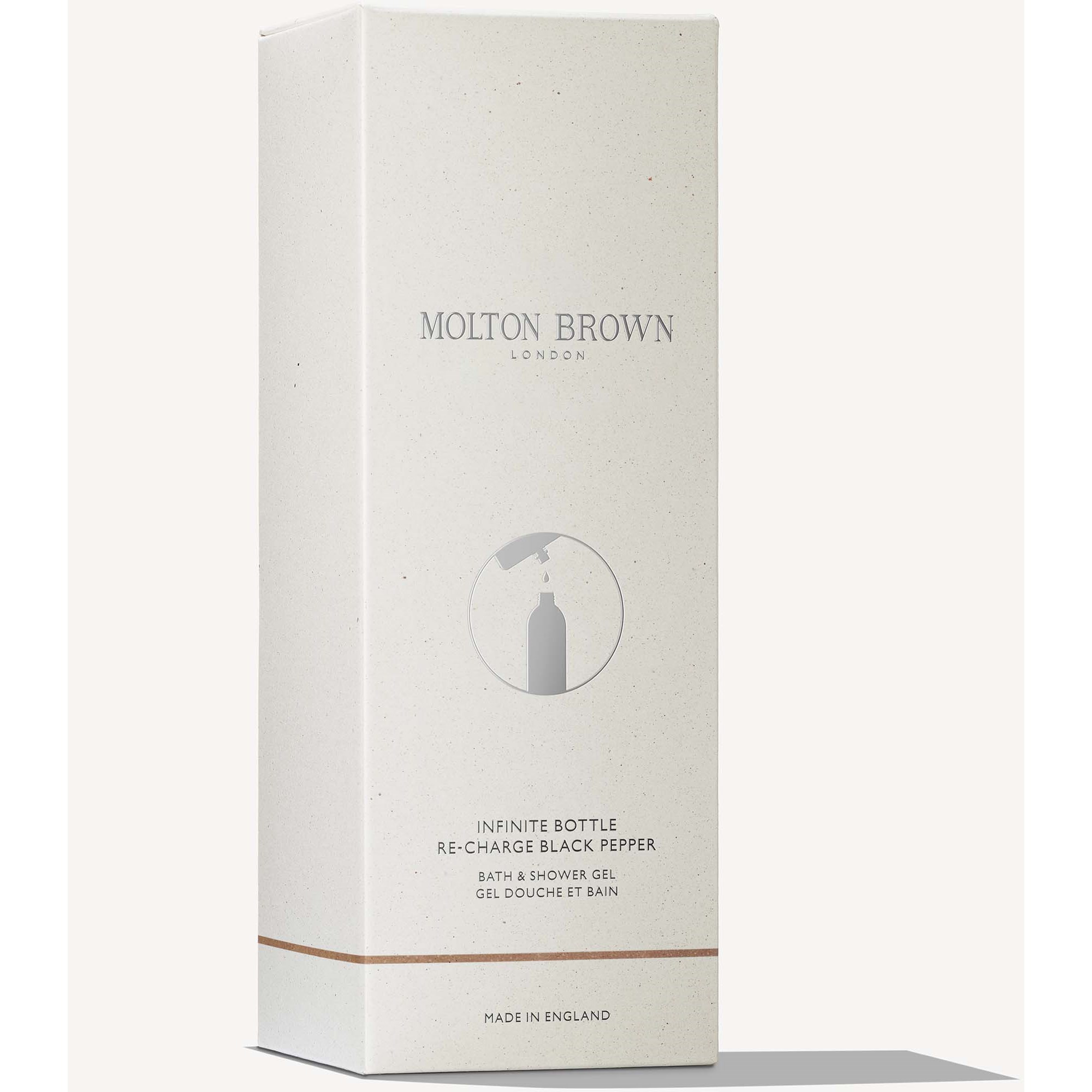 Alternativ bild 1 för Molton Brown Infinite Bottle Re-charge Black Pepper Bath & Shower Gel
