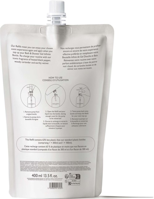 Molton Brown Re-charge Black Pepper Bath & Shower Gel Refill 400 ml