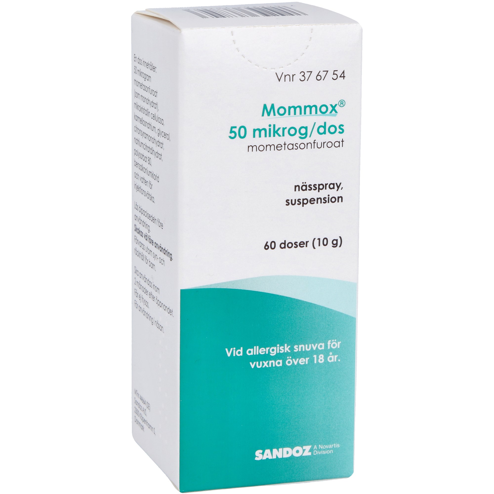 Mommox Nässpray 50mg/dos 60 doser