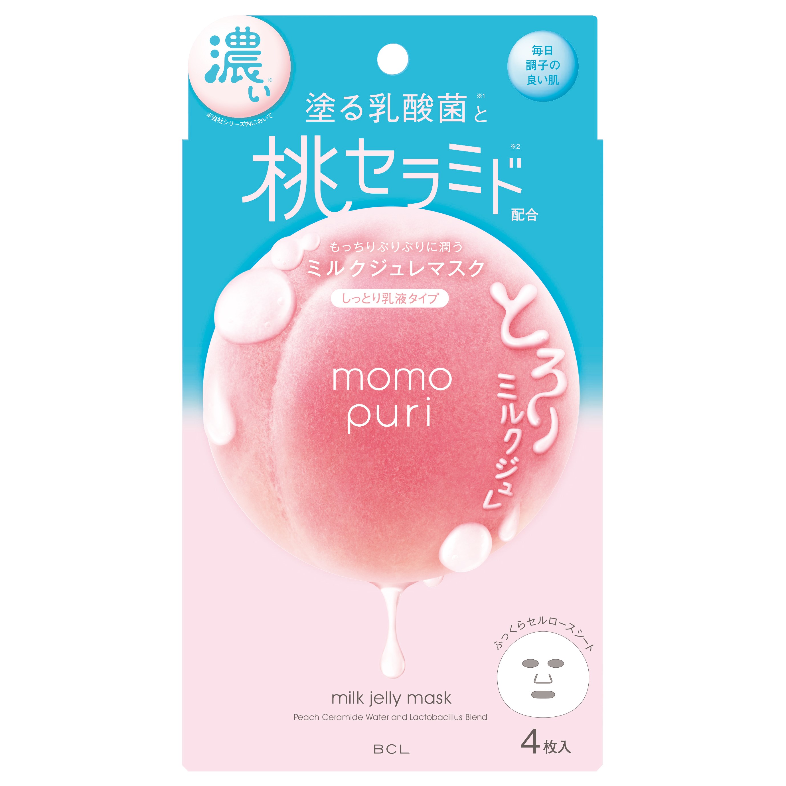 Momopuri Milk Jelly Mask 220 ml