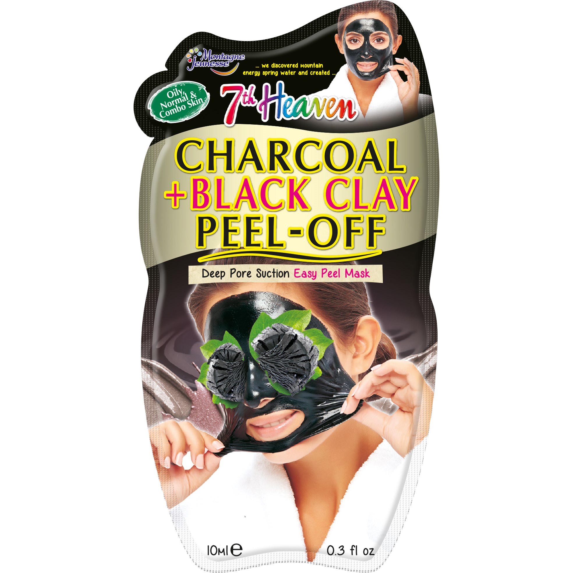 Montagne Jeunesse 7th Heaven Charcoal Black Clay Peel-Off 10 ml