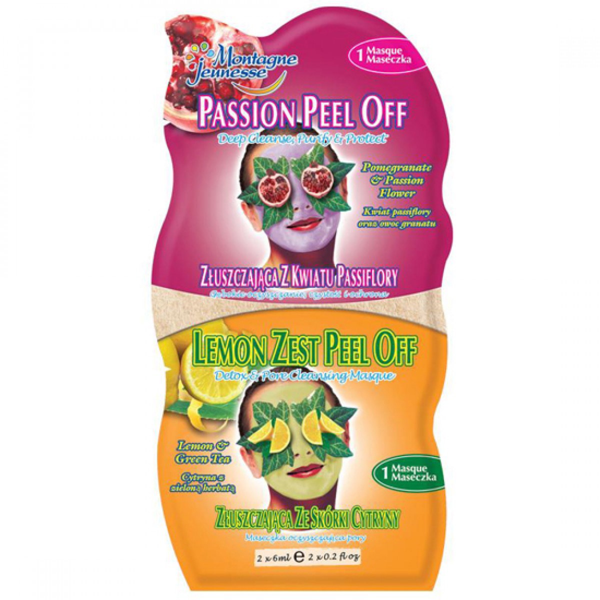 Montagne Jeunesse 7th Heaven Duo passion peel-off / Lemon zest peel-of