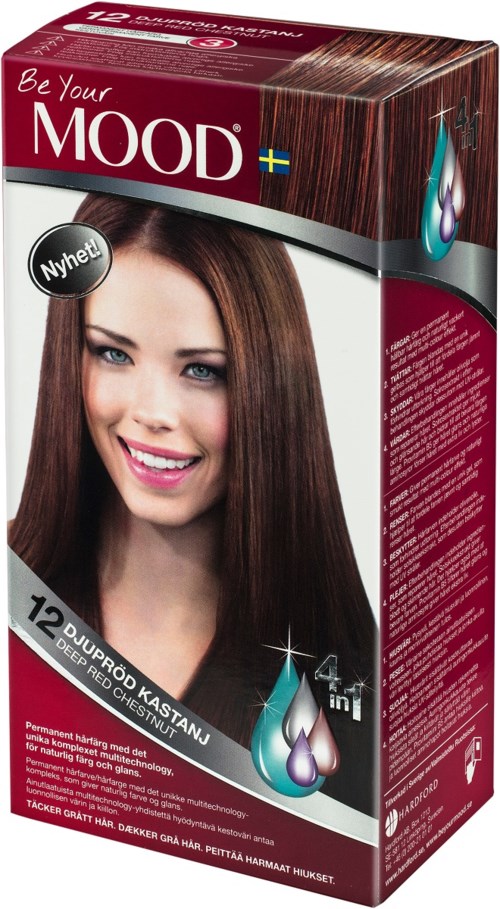 Schwarzkopf Hårfärg 4in1 12 Djupröd Kastanj