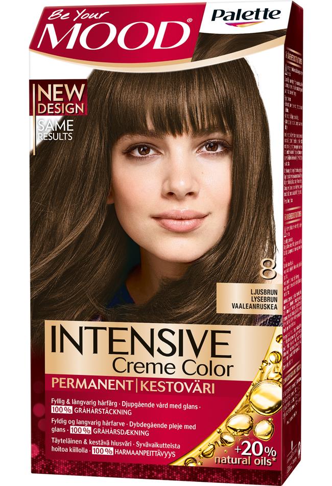 MOOD Hair Color 8 Light Brown