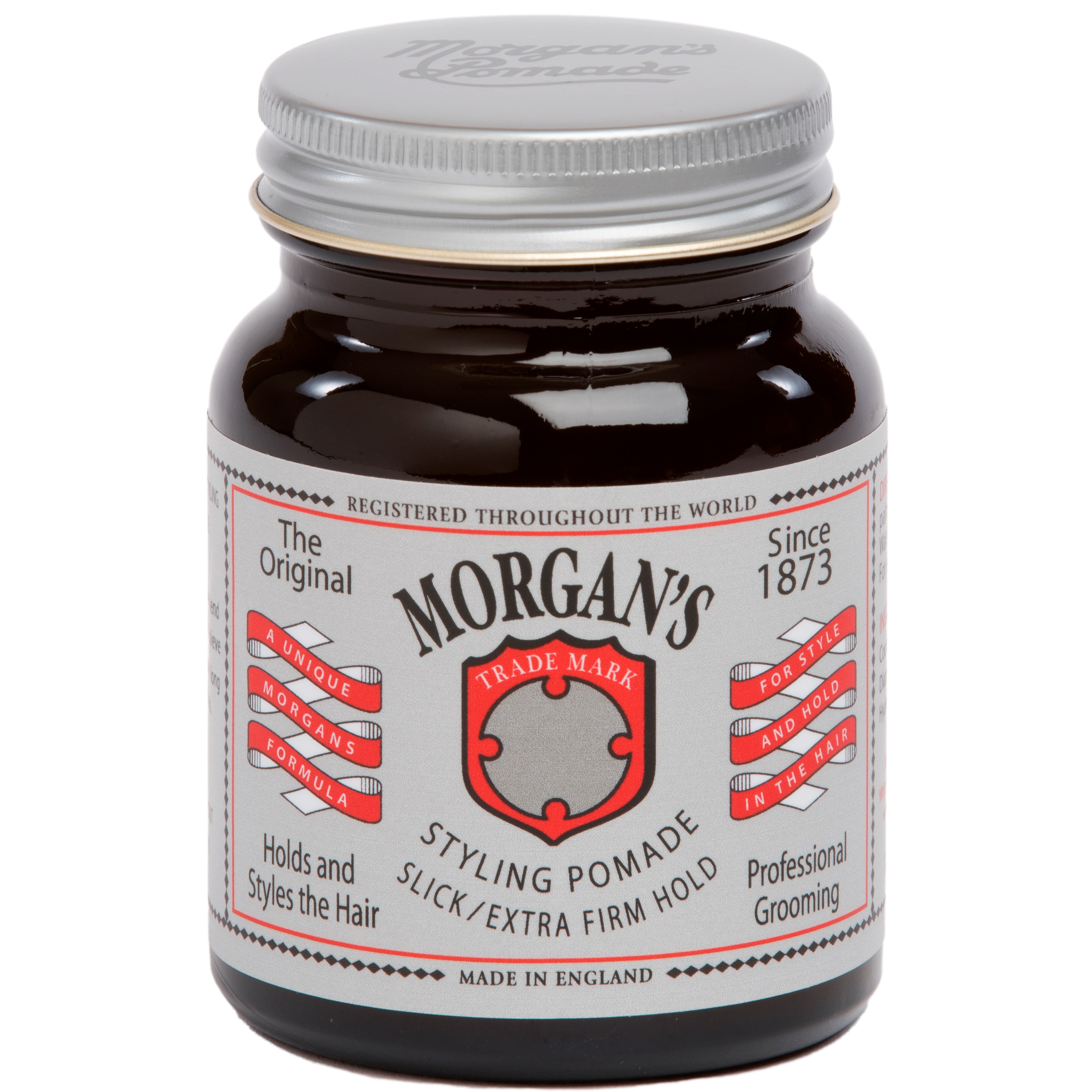 Läs mer om Morgans Pomade Styling Pomade Silver Label - Slick Extra Firm Hold
