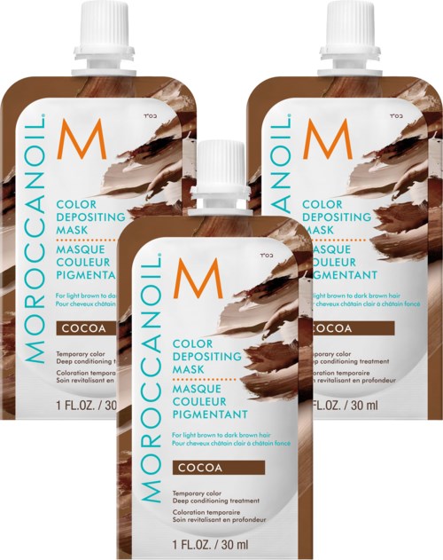 Moroccanoil Color Depositing Mask Cocoa 30 ml x 3