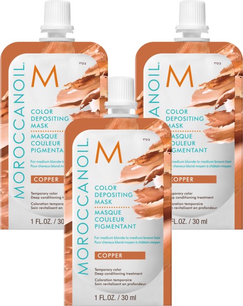 Moroccanoil Color Depositing Mask Copper 30 ml x 3