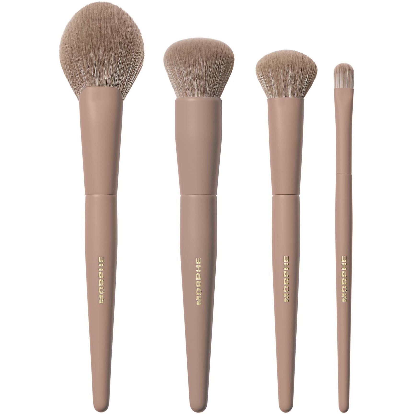 Morphe Iced Mocha 4-Piece Face Brush Set