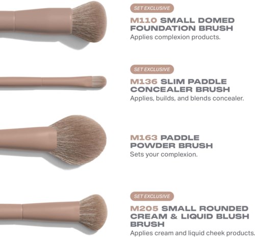 Morphe Iced Mocha 4-Piece Face Brush Set