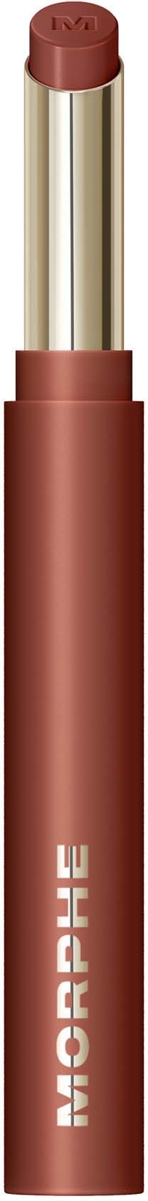 En brun makeup-sticka med en klar hatt, märkt MICROPEL. Det är ett läppglans eller läppstift.