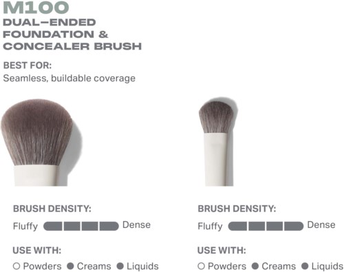 Morphe M100 Dual-Ended Foundation & Concealer Brush