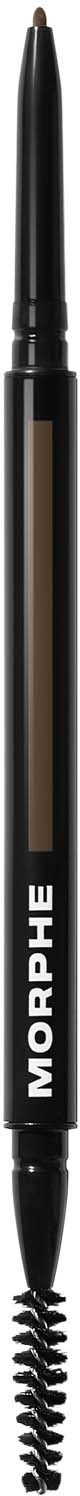 A dual-ended makeup pen with a retractable brush on one side and a fine tip on the other, labeled Morphe.
