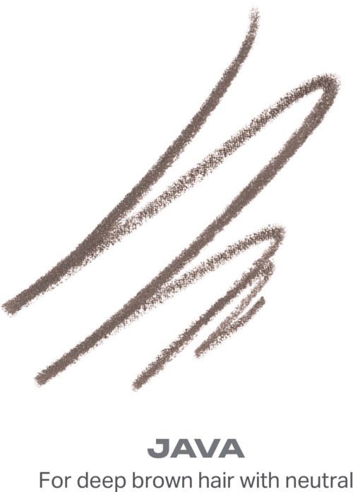A gray logo with three curved lines and the word JAVA for deep brown hair with neutral tone.