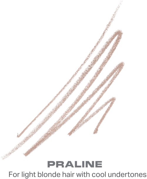 The logo features the word PRALINE and promotes light blonde hair with cool undertones.