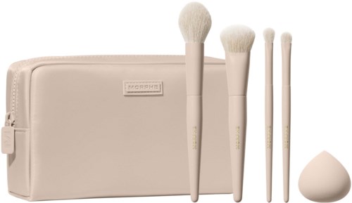 Morphe Oat Latte 5-Piece Face & Eye Brush Set