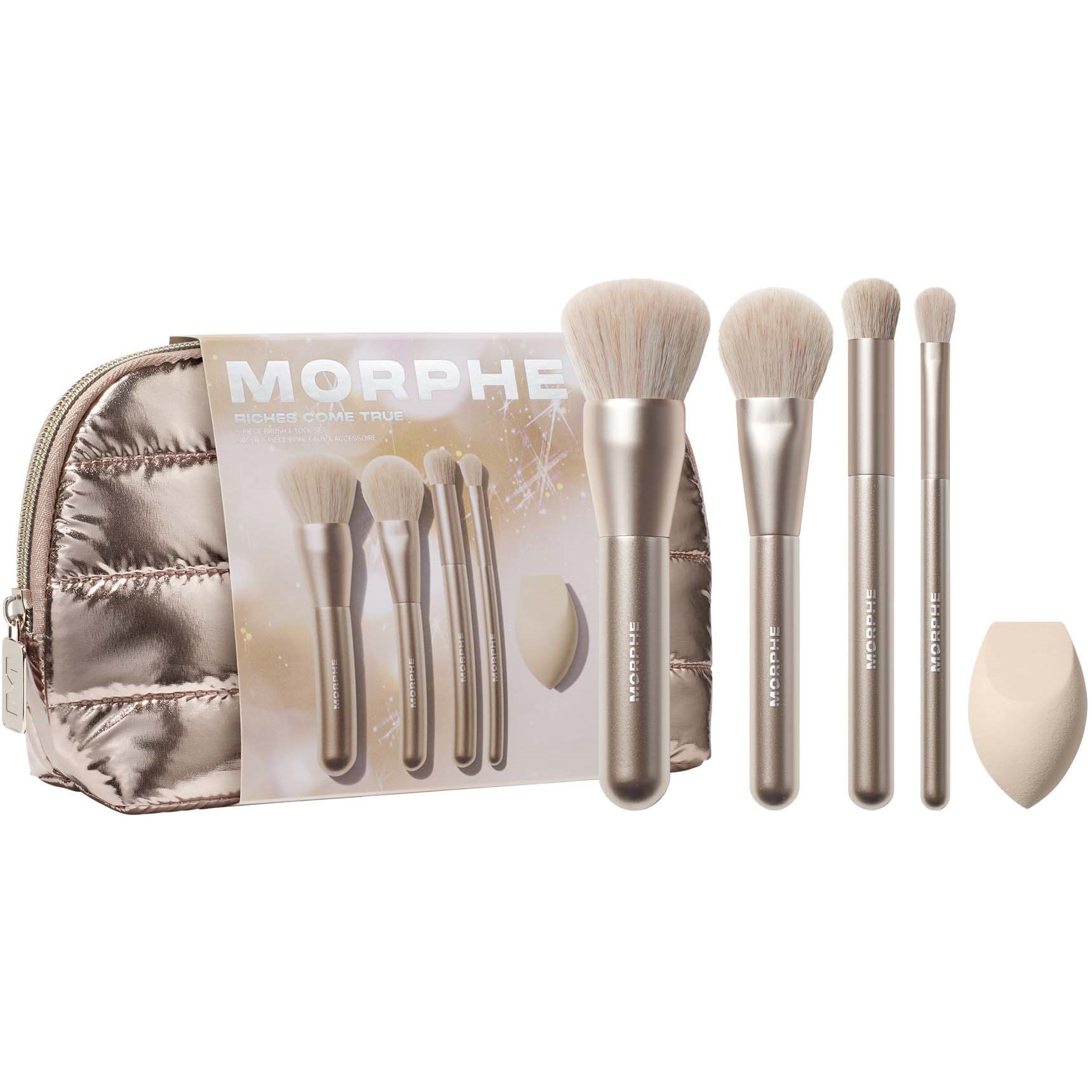 Morphe Morphe Holiday 2026 Riches Come True 5-Piece Brush & Tool Set