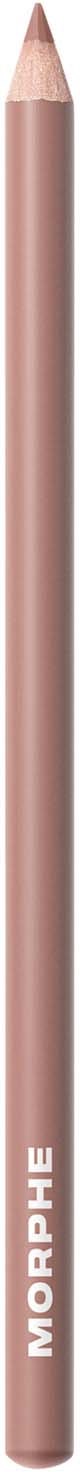 Ett beige läppennapennor med märket Morphe på.