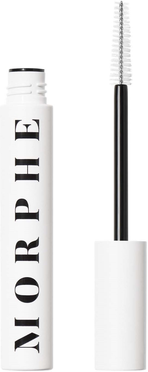 A white tube with a black cap and the word NOIRPE written vertically, alongside an open mascara wand.