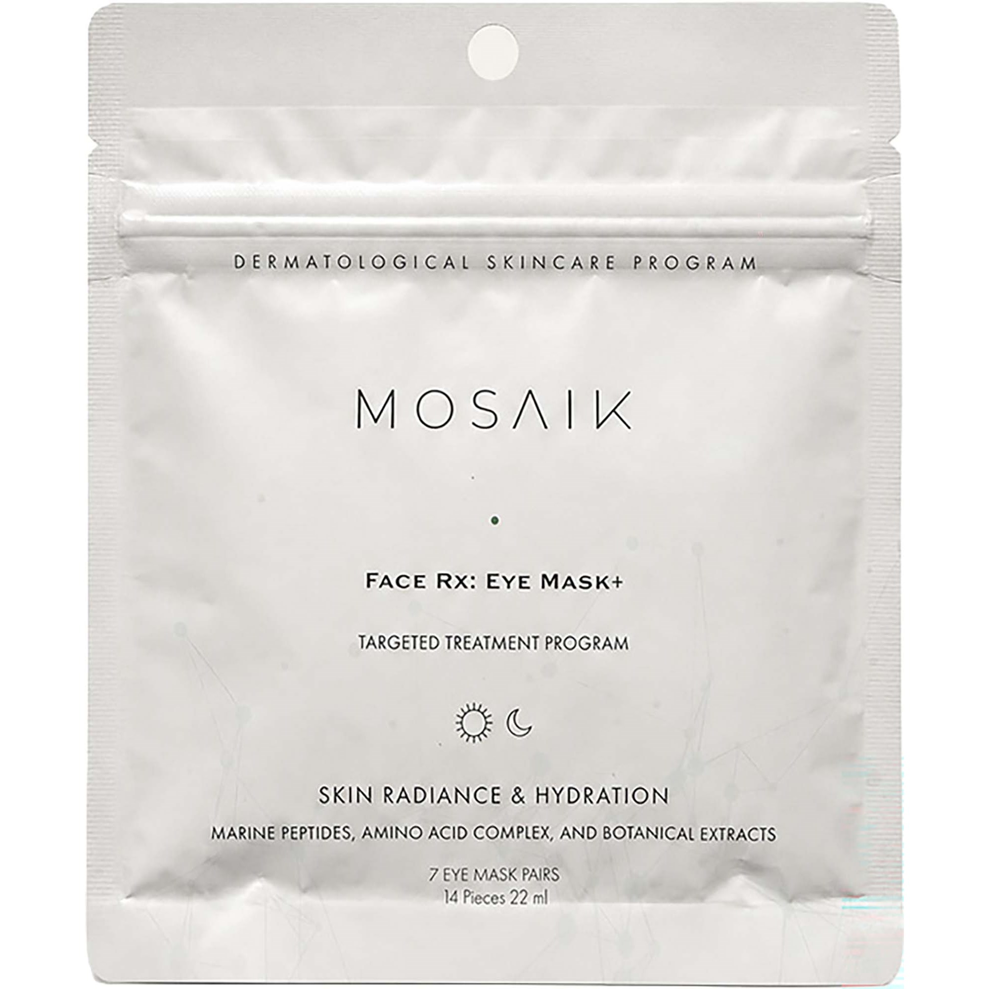 MOSAIK SKIN Face Rx: Eye Mask+ 14 stk