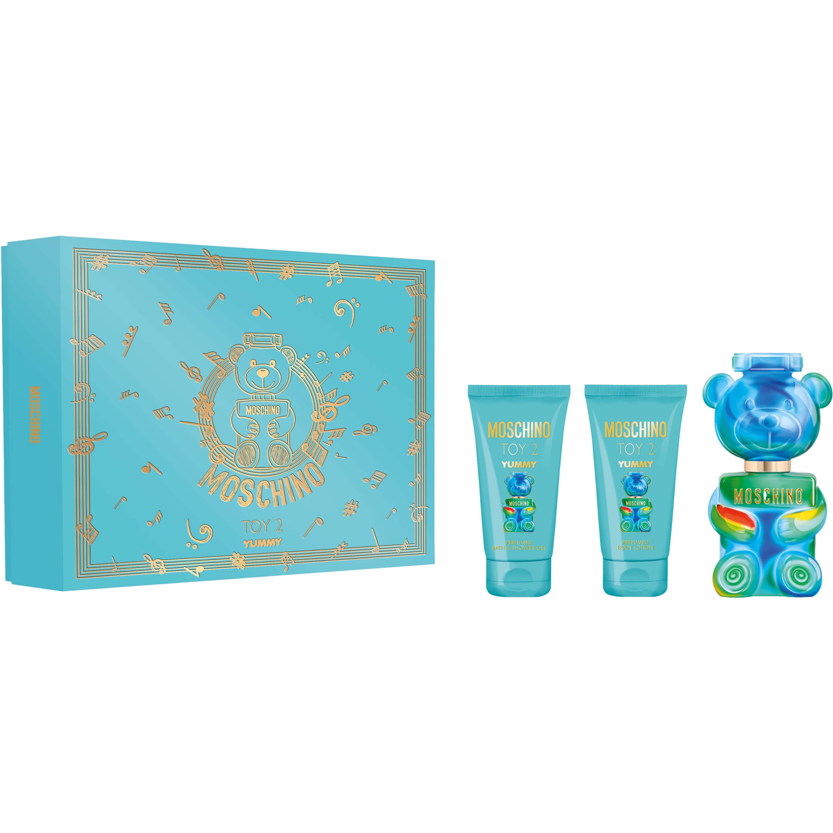 Moschino Gift Set Yummy EdP 50 ml + Shower Gel 50 ml + After Shave Balm 50 ml