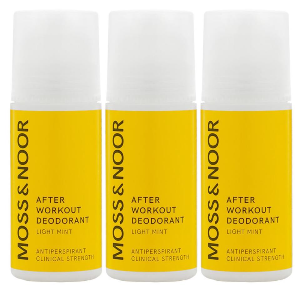 Moss & Noor Deodorant Light Mint 3 pack