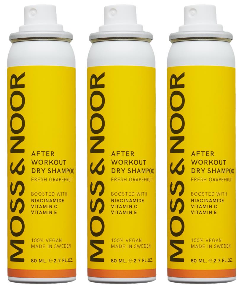 Moss & Noor After Workout Dry Shampoo 3 pack