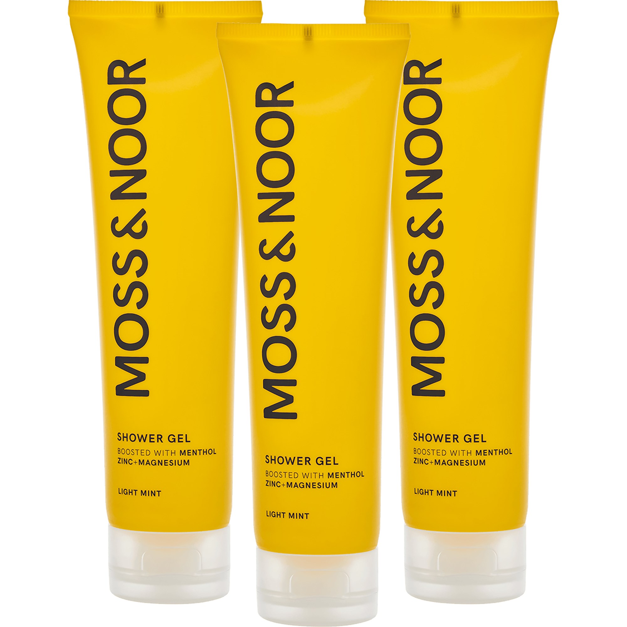Moss & Noor After Workout Shower Gel Light Mint 3 Pack