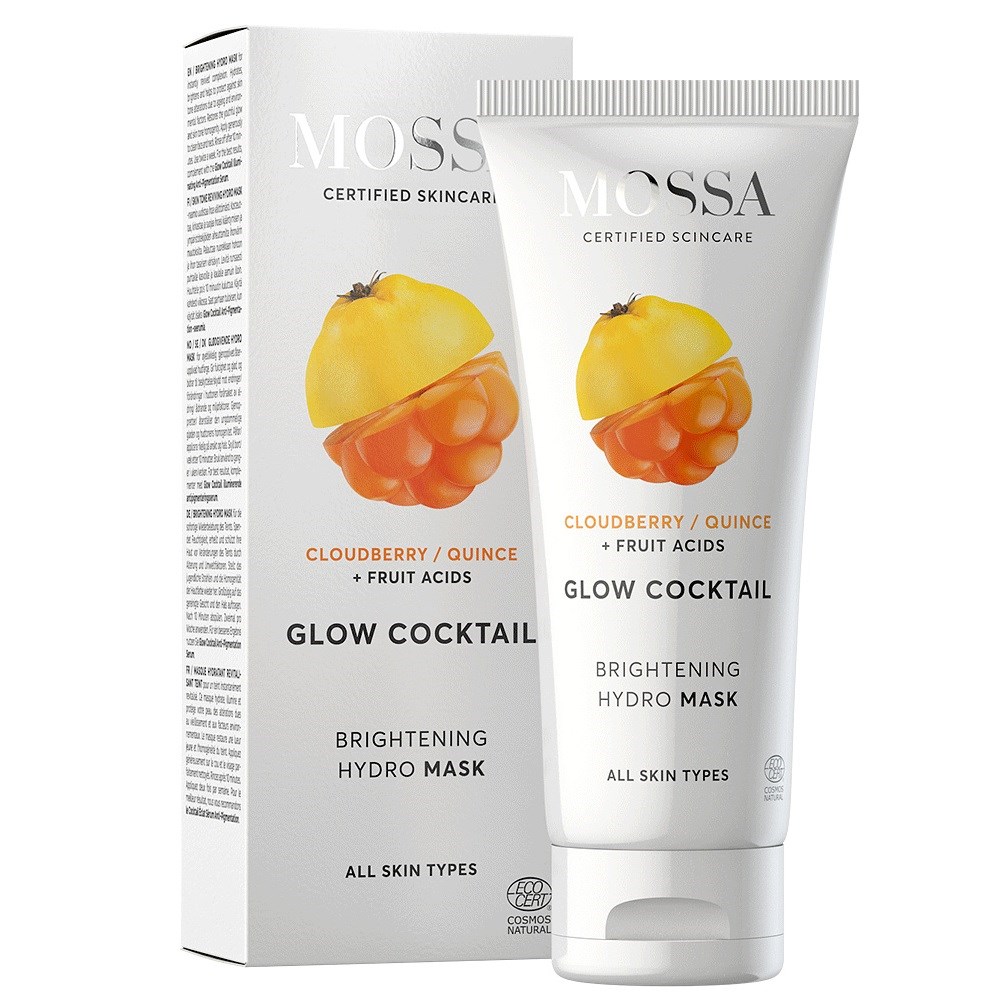 Läs mer om Mossa Glow Cocktail Brightening Hydro Mask 25 ml