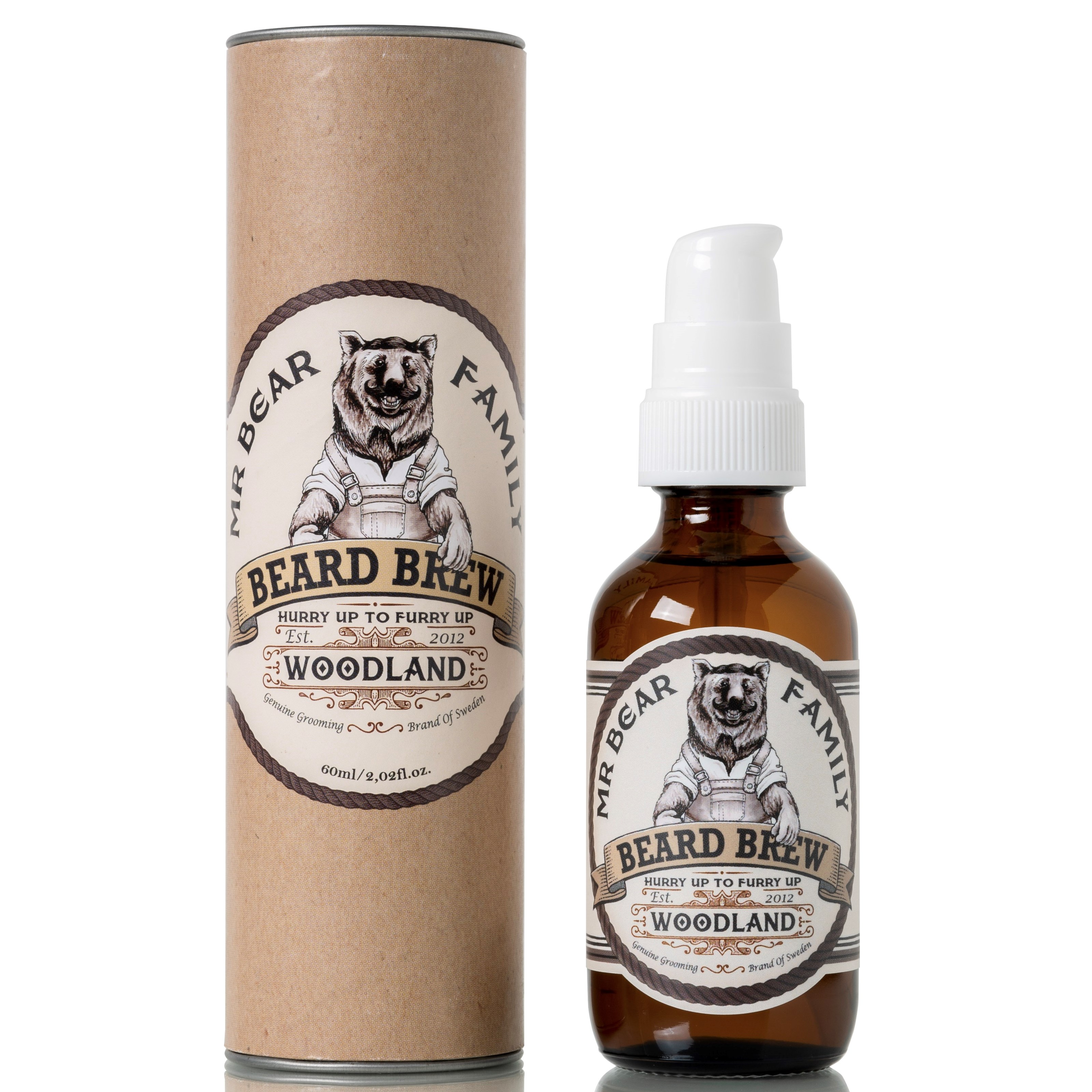 Mr Bear Family Beard Brew Woodland 60 ml billede