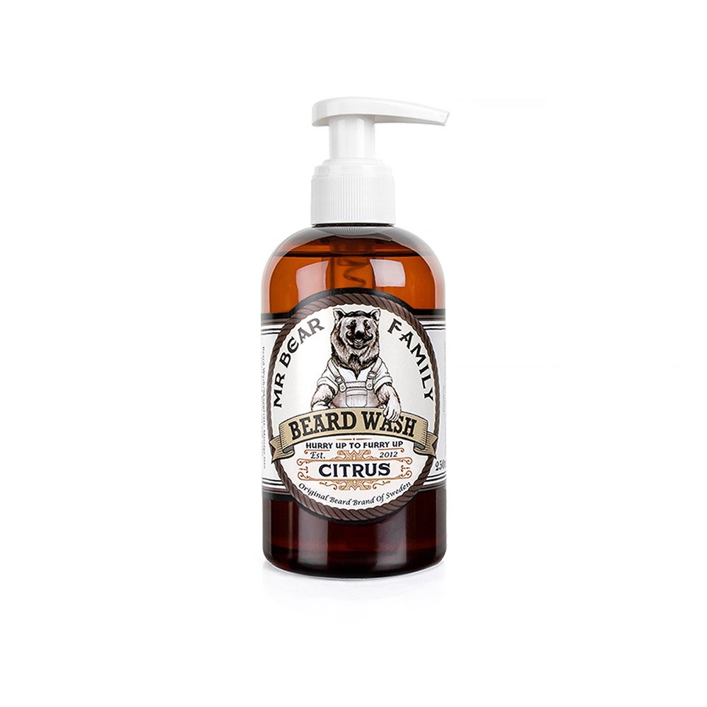 Mr Bear Family Beard Wash Citrus 250 ml billede