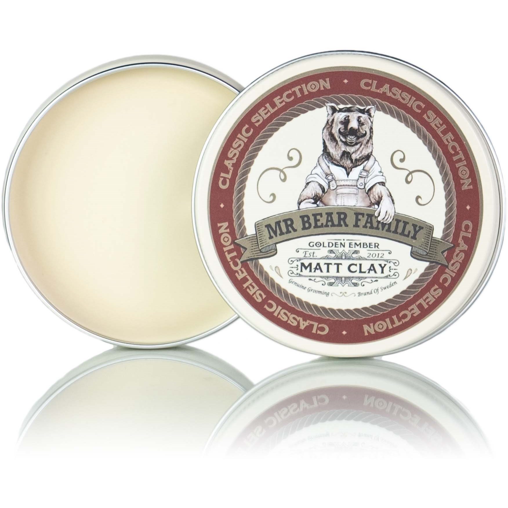 Alternativ bild 1 för Mr Bear Family Golden Ember Pomade Matt Clay 100 ml