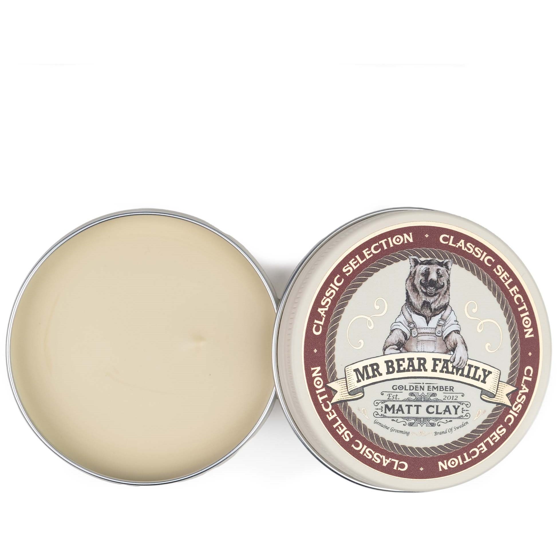 Mr Bear Family Golden Ember Pomade Matt Clay 100 ml (obrázok 4)