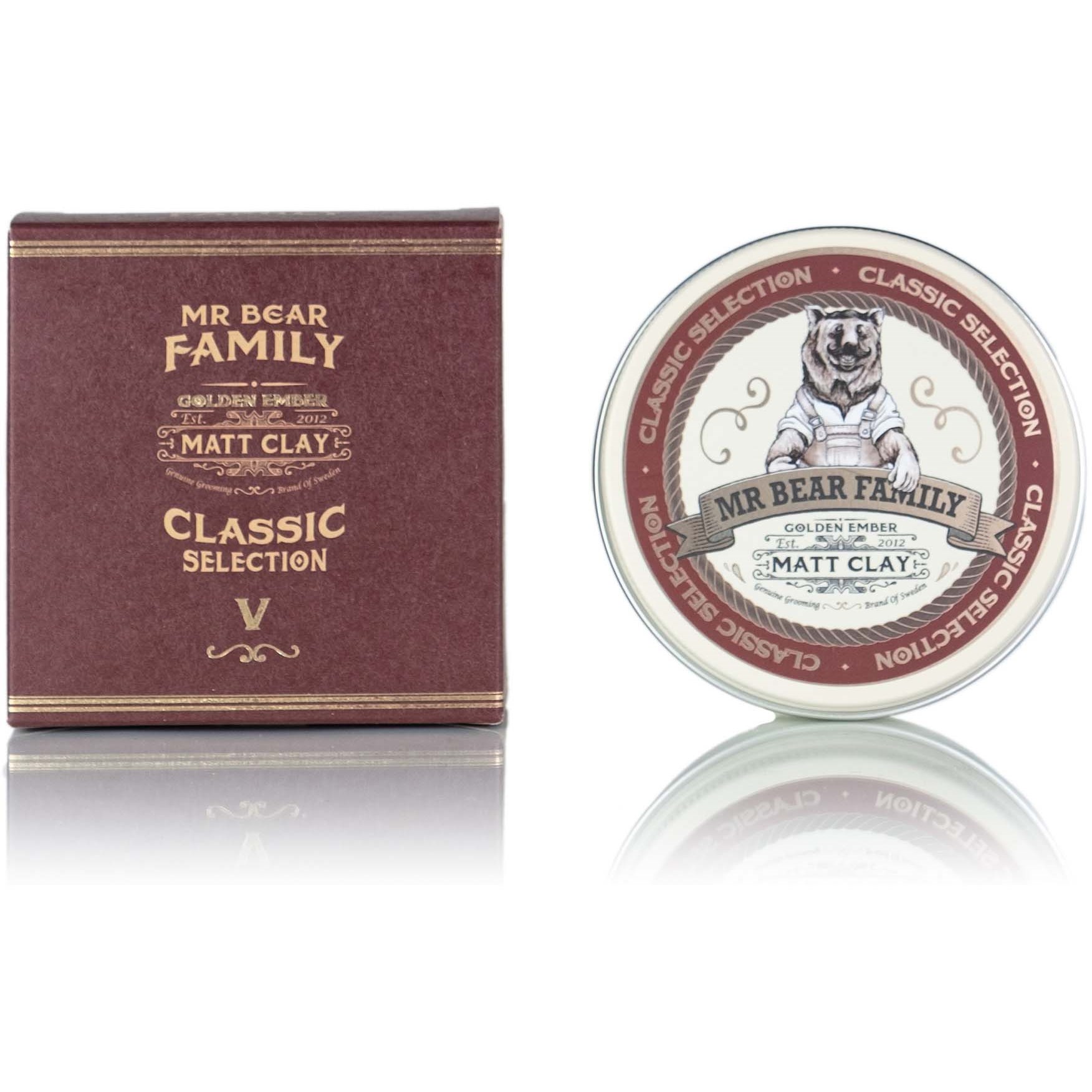 Mr Bear Family Golden Ember Pomade Matt Clay 100 ml (obrázok 5)
