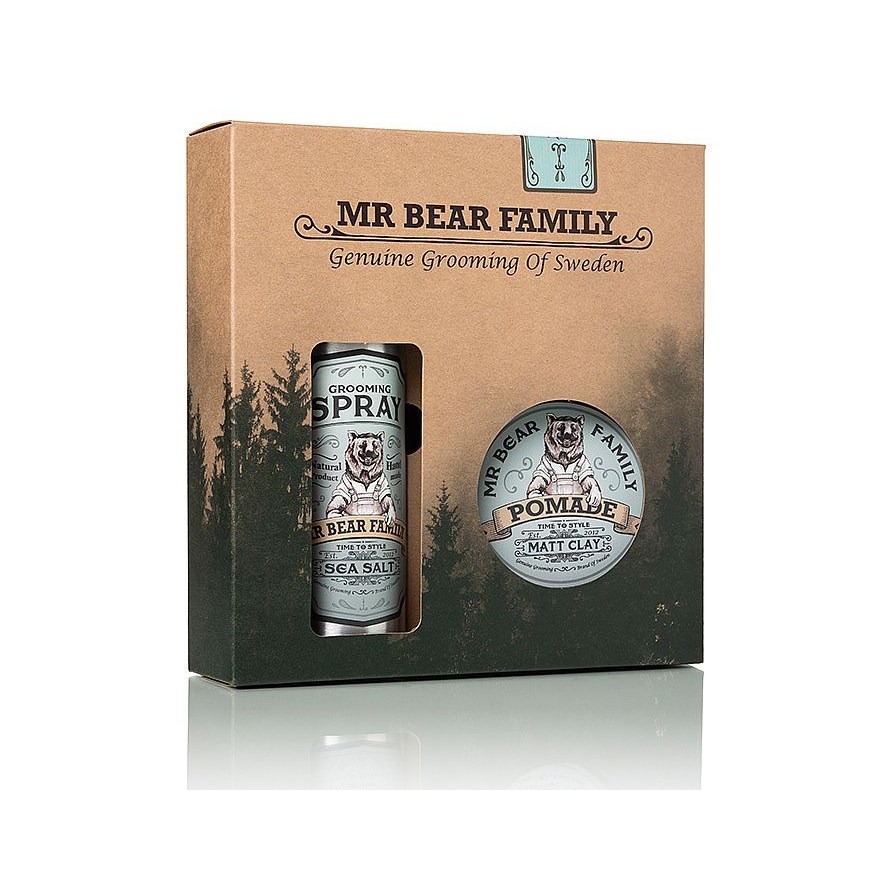 Läs mer om Mr Bear Family Kit Spray & Pomade Springwood