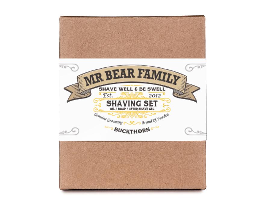 Mr Bear Family Shaving Set - Buckthorn