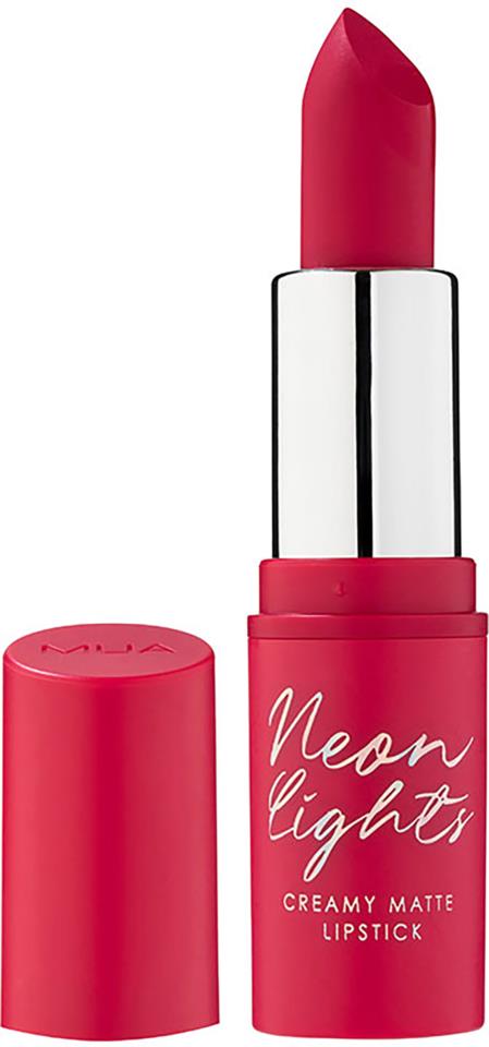 MUA Make Up Academy Neon Creamy Matte Lipstick Dare
