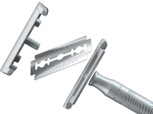 Mühle Companion Unisex Safety Razor Silver Matt  Coral