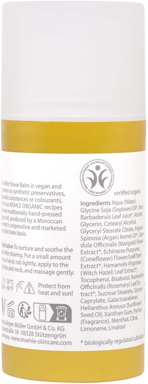Бальзам после бритья Muhle Organic, с аргановым маслом, цитрусовый аромат, 100 мл — фото 3