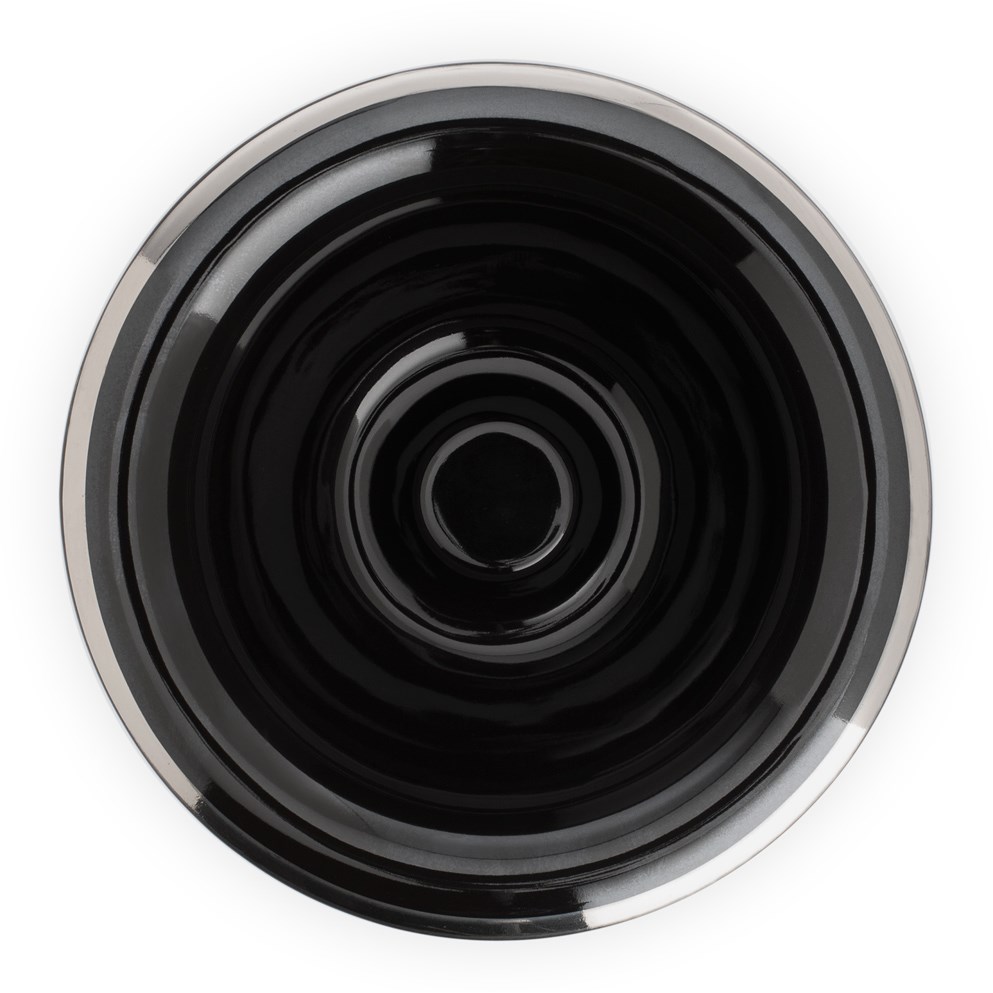 Alternativ bild 1 för Mühle Porcelain Shaving Bowl Platinum Rim Black