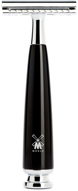 Mühle Rytmo Safety Razor High-Grade Resin Black Closed Comb