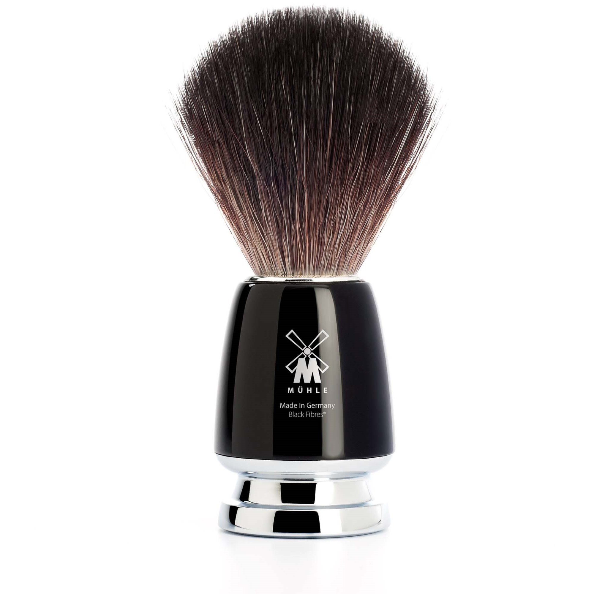 Mühle Mühle Rytmo Shaving Brush High-Grade Resin Black Synthetic Black Fibre parfym