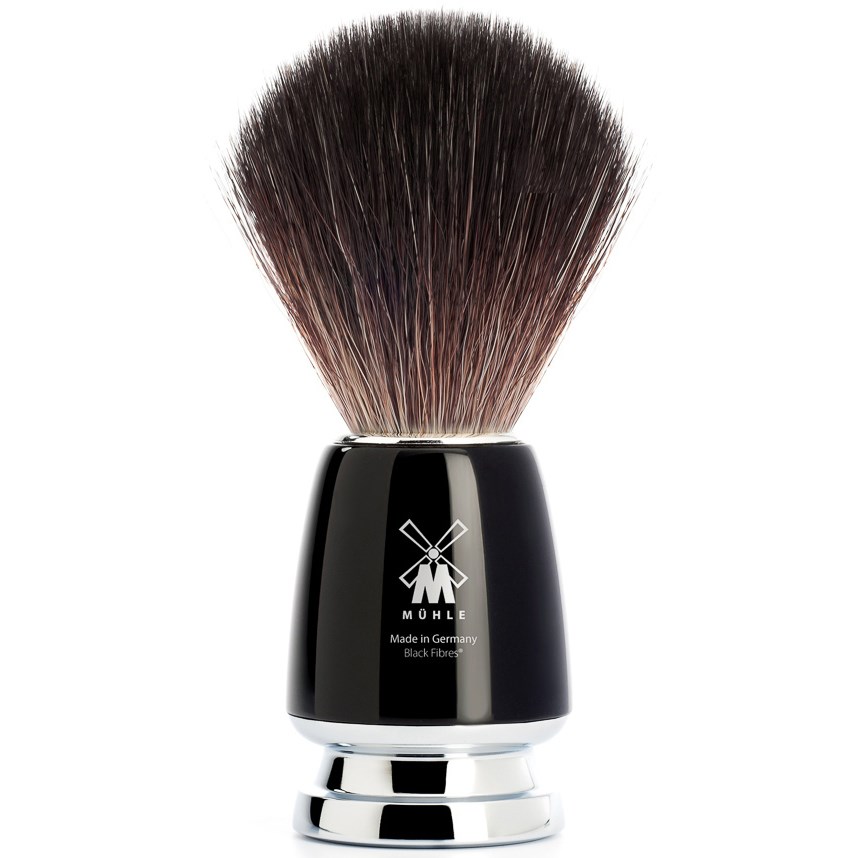 Läs mer om Mühle Rytmo Shaving Brush High-Grade Resin Black Synthetic Black Fibre