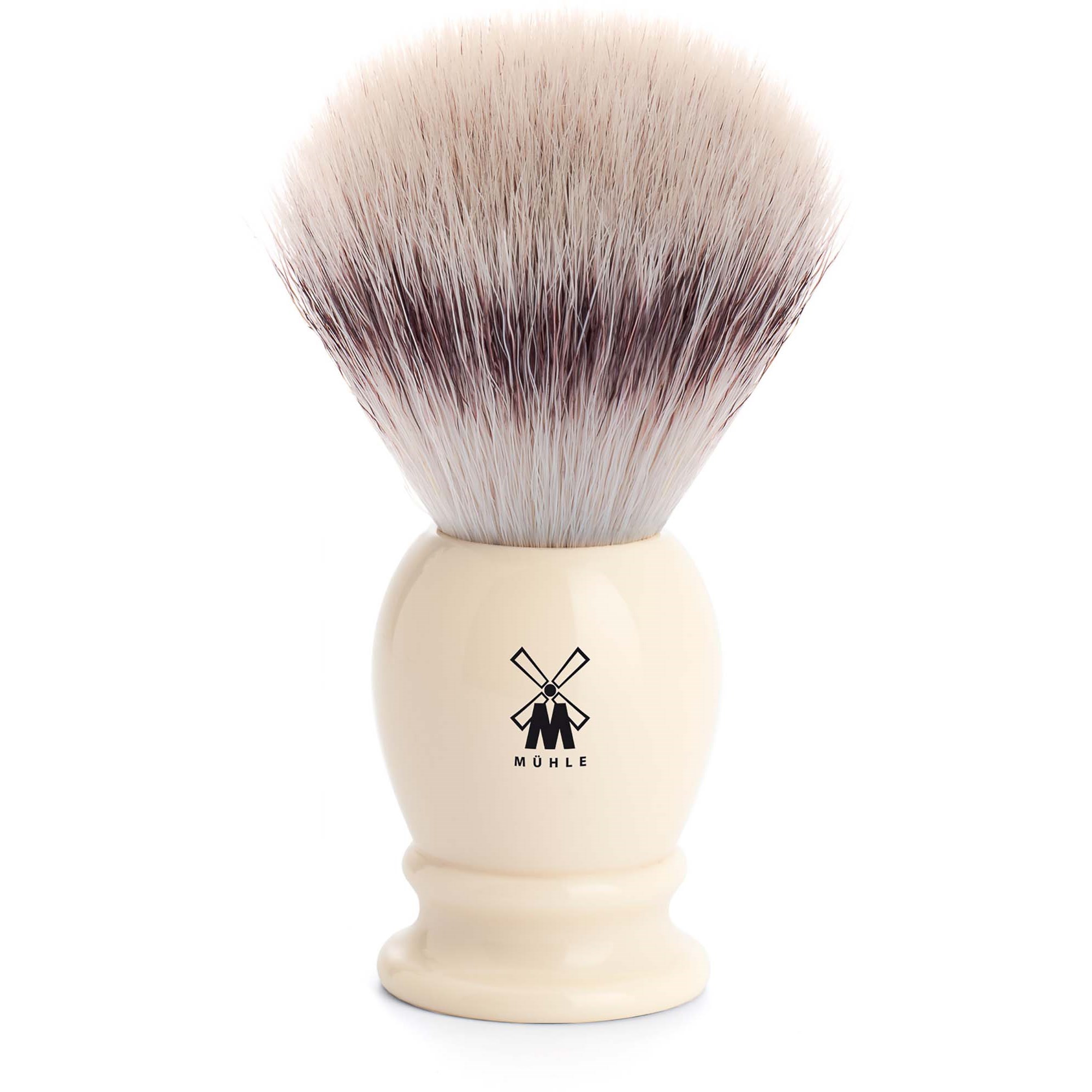 Mühle Syntetisk Rakborste Classic Resin Ivory Silvertip Fibre-L
