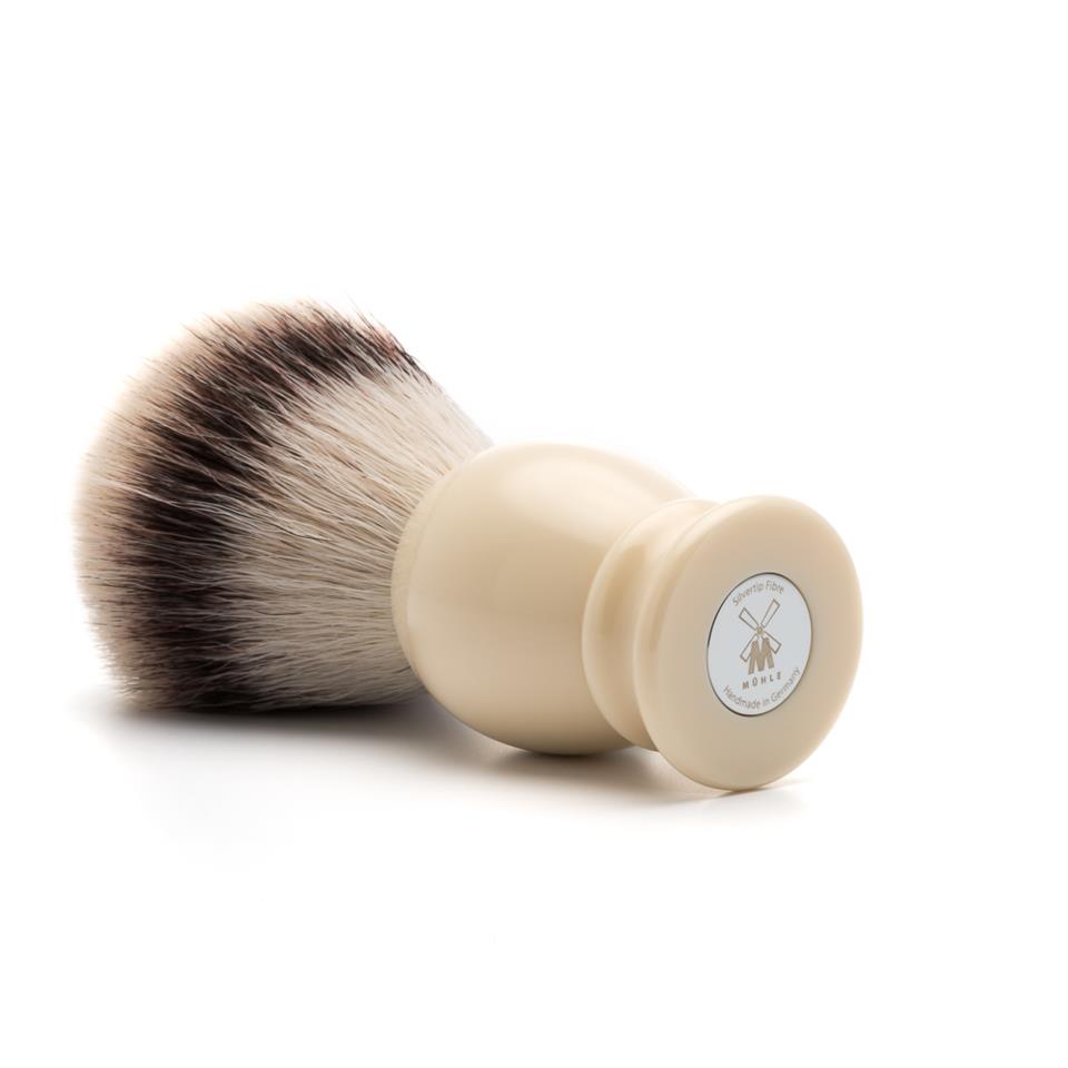 Mühle Syntetisk Barberkost Classic Resin Ivory Silvertip Fibre-L